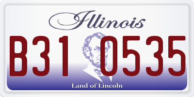 IL license plate B310535