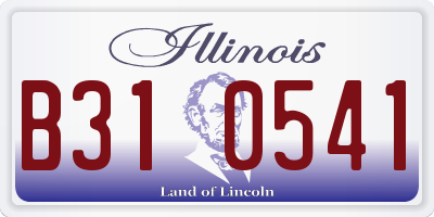 IL license plate B310541