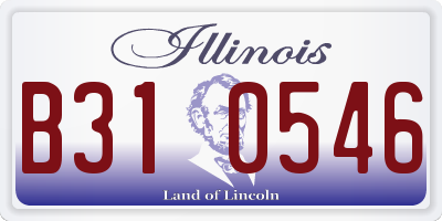 IL license plate B310546