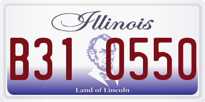 IL license plate B310550