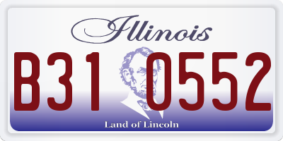IL license plate B310552
