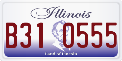 IL license plate B310555
