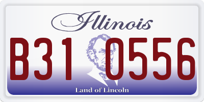IL license plate B310556