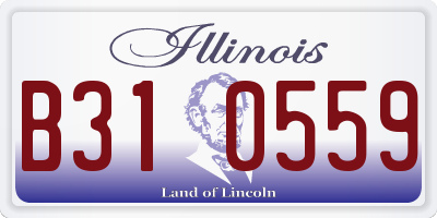 IL license plate B310559