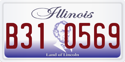 IL license plate B310569