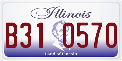 IL license plate B310570