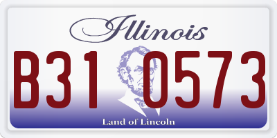 IL license plate B310573