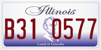 IL license plate B310577