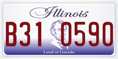 IL license plate B310590