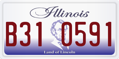 IL license plate B310591