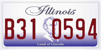 IL license plate B310594