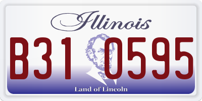 IL license plate B310595