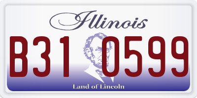 IL license plate B310599