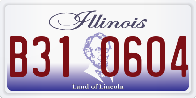 IL license plate B310604