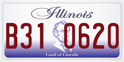 IL license plate B310620