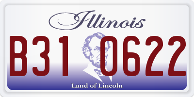 IL license plate B310622