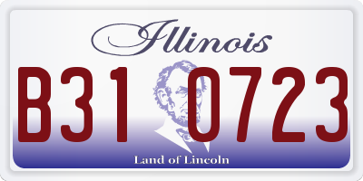 IL license plate B310723