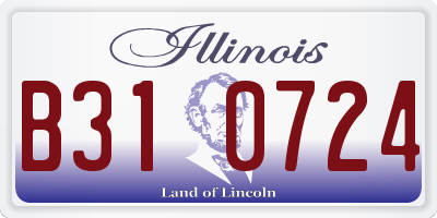 IL license plate B310724
