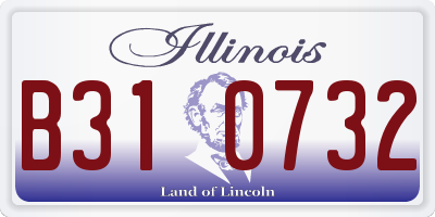 IL license plate B310732