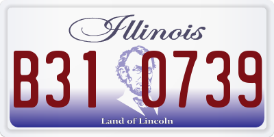 IL license plate B310739