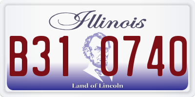 IL license plate B310740