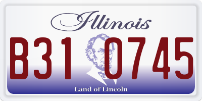 IL license plate B310745