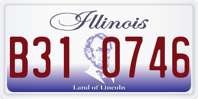 IL license plate B310746
