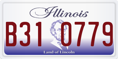 IL license plate B310779