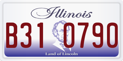IL license plate B310790