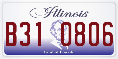 IL license plate B310806