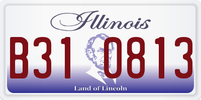 IL license plate B310813
