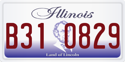 IL license plate B310829