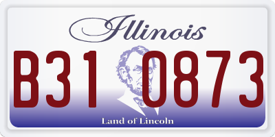 IL license plate B310873