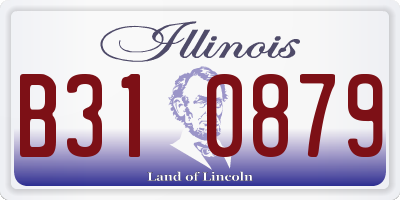 IL license plate B310879