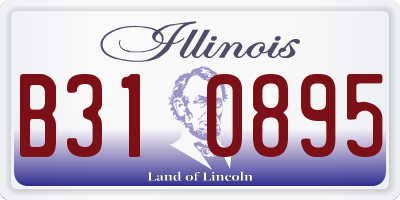IL license plate B310895
