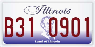 IL license plate B310901