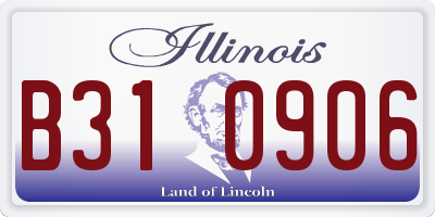 IL license plate B310906