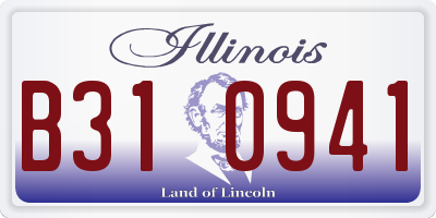 IL license plate B310941