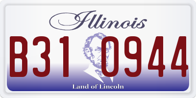 IL license plate B310944