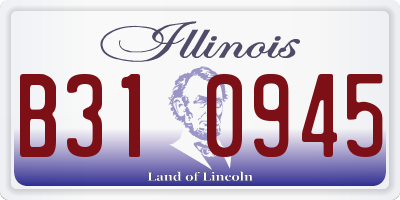 IL license plate B310945