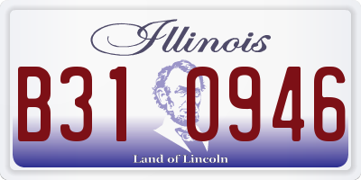 IL license plate B310946