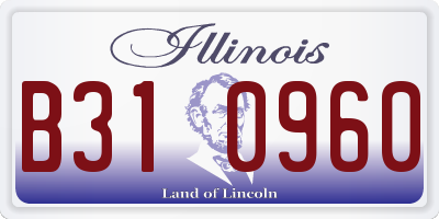 IL license plate B310960