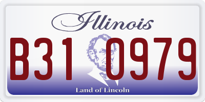 IL license plate B310979