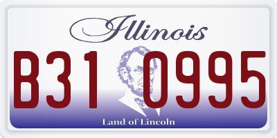 IL license plate B310995