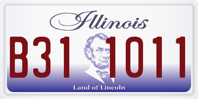 IL license plate B311011