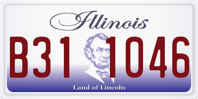 IL license plate B311046