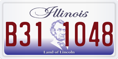 IL license plate B311048