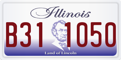 IL license plate B311050