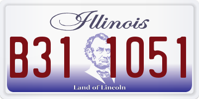 IL license plate B311051