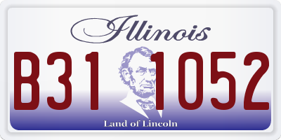IL license plate B311052